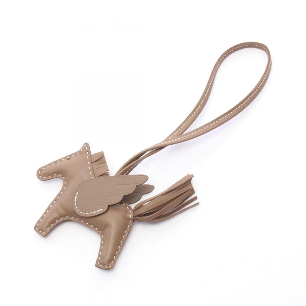 Hermes Rodeo Pegasus PM Etoupe Charm Accessory Agneau Milo Veau Swift Leather...